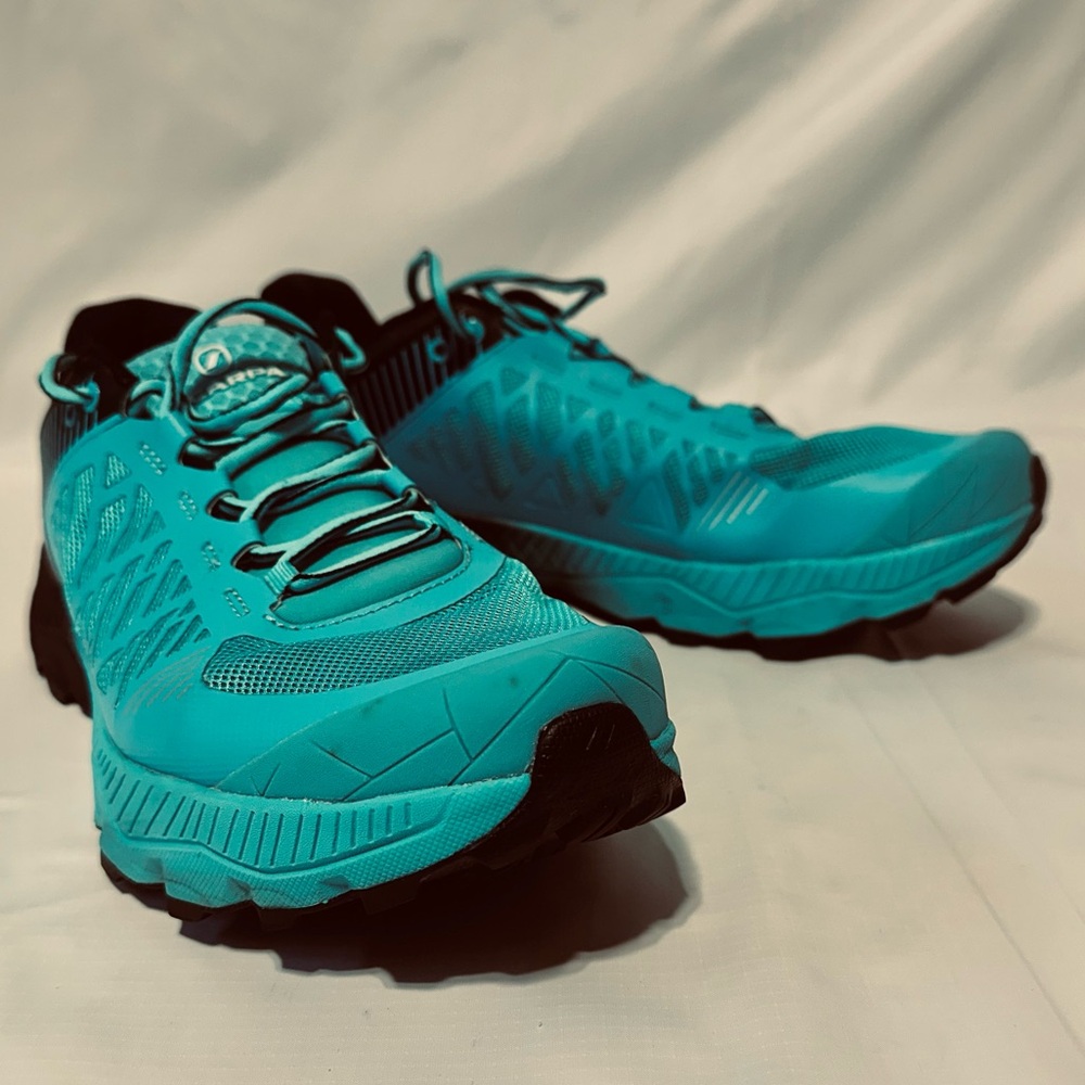 SCARPA Spin Ultra Trail Running Shoes Gorpcore Teal Black Men’s 10.5
